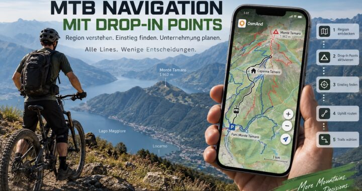 MTB Navigation mit Drop-In Points
