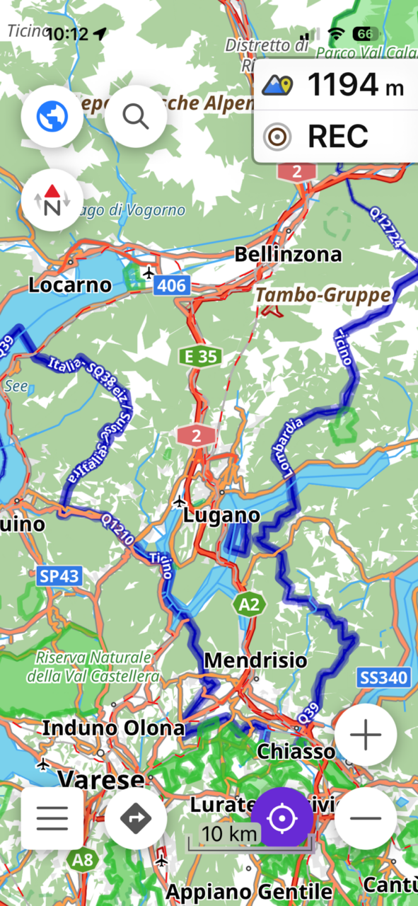 Osmand Tessin Karte