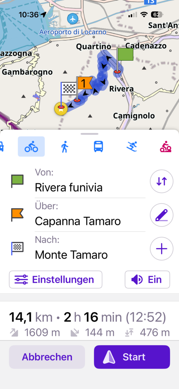 Monte Tamaro Navigation